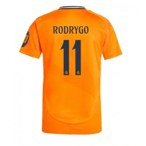 Fotbalové Dres Real Madrid Rodrygo Goes #11 Venkovní 2024-25 Krátký Rukáv